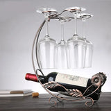 Creative Metal Wine Rack Hanging Wine Glass Holder Bar Stand Bracket Display Stand Bracket Decor