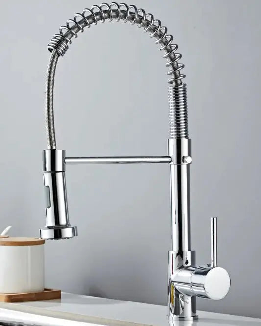 Spring Brushed Kitchen Sink Faucet