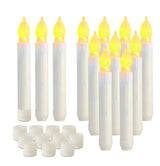 Harry Potter Flameless Taper Floating Candles with Magic Wand Remote