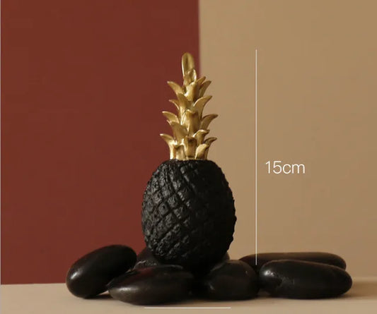 Gold Pineapple Craft Decoration Creative Nordic Fruit Pineapple Ananas Shape Home Living Room Porch Model Bedroom Desktop Decor