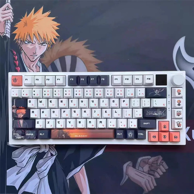 128 Keys Anime Bleach Keycaps for Cherry MX Switch Mechanical Keyboard