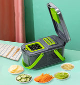 Multifunctional Vegetable Cutter 22 in 1 Fruit Vegetable Slicer Shredder Grater with Food Storage Container Kitchen Gadgets