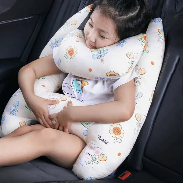 Kids travel car pillow