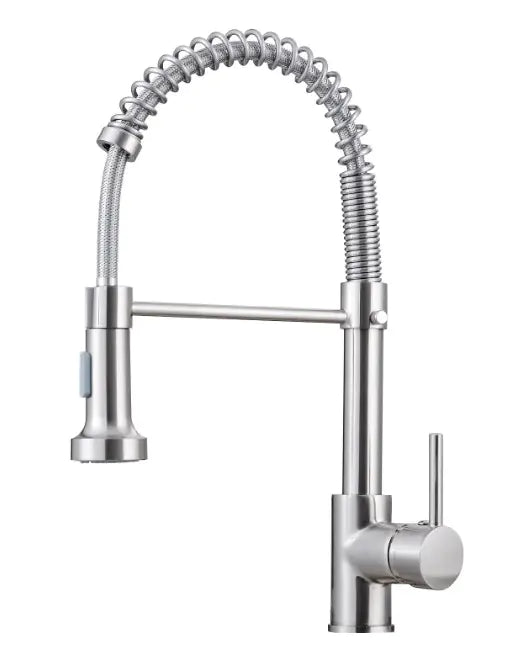 Spring Brushed Kitchen Sink Faucet