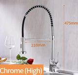 Spring Brushed Kitchen Sink Faucet