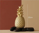 Gold Pineapple Craft Decoration Creative Nordic Fruit Pineapple Ananas Shape Home Living Room Porch Model Bedroom Desktop Decor