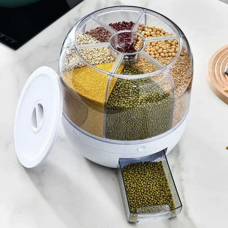 360° Rotating Grains Food Dispenser